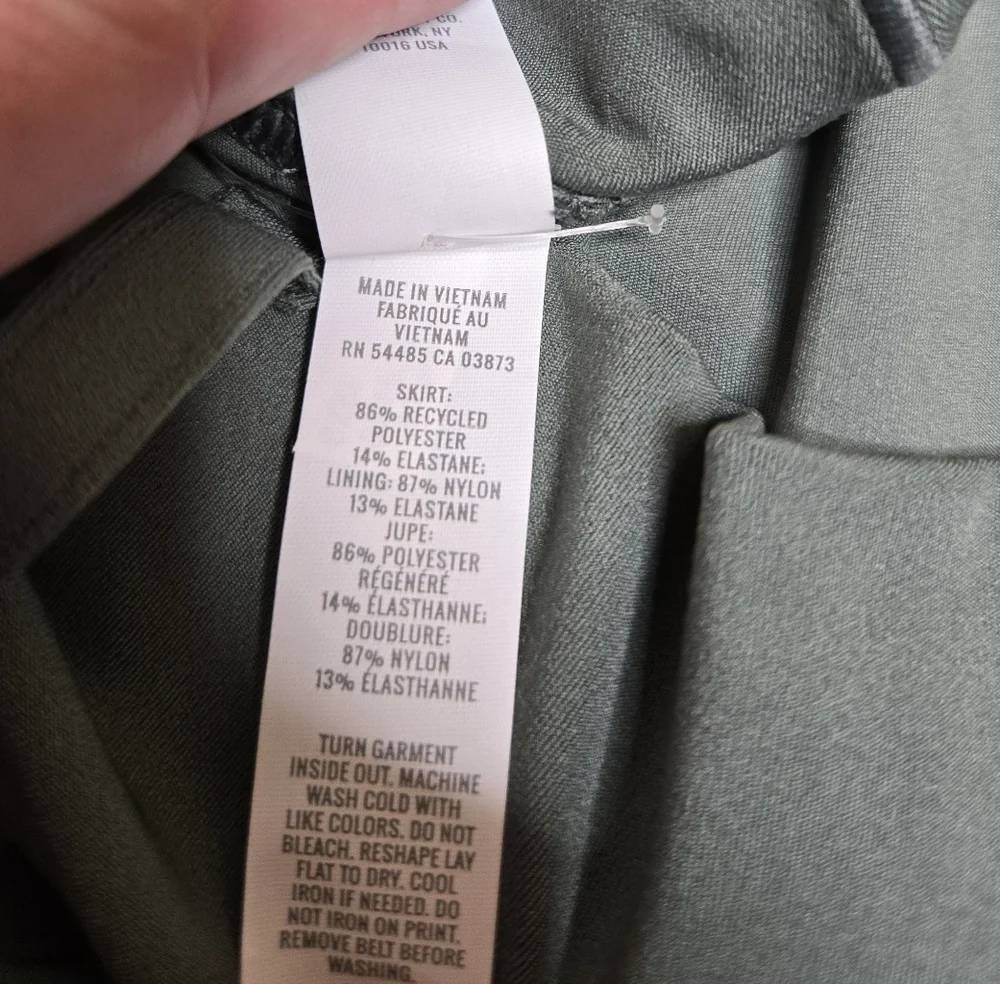 NEW Aerie olive green pleated belted academia tennis pickleball skort skirt‎ XL